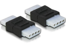 Компьютерные разъемы и переходники DeLOCK 65045 кабельный разъем/переходник 4-pin Molex Черный