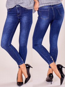 Женские джинсы Женские джинсы  скинни с низкой посадкой укороченные синие Factory Price