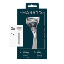 Мужские бритвы и лезвия harry's Chrome Edition Men's Razor Мужская бритва со сменными картриджами 2 шт