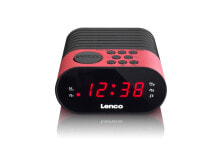 Настольные и каминные часы Lenco CR-07 радиоприемник Часы Черный, Розовый CR-07 PINK
