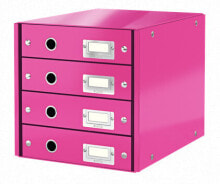 Лотки для бумаги leitz 60490023 файловая коробка/архивный органайзер Древесноволокнистая плита (ДВП) Розовый