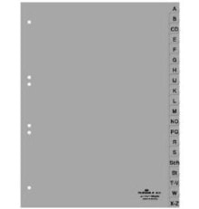 Закладки для книг для школы durable 651010 закладка-разделитель Алфавитная закладка-разделитель Полипропилен (ПП) Серый