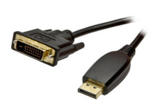 Компьютерные разъемы и переходники 5,0 м DP-DVI-D. Длина кабеля: 5 м, Разъем 1: Порт дисплея, Разъем 2: DVI-I. Количество в упаковке: 1 шт.