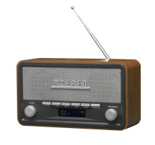 Портативная акустика Denver DAB-18 радиоприемник Персональный Аналоговый и цифровой Черный, Серый