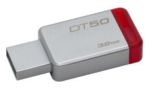USB  флеш-накопители Kingston Technology DataTraveler 50 32GB USB флеш накопитель USB тип-A 3.2 Gen 1 (3.1 Gen 1) Красный, Серебристый DT50/32GB