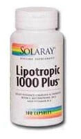 Жиросжигатели solaray Lipotropic 1000 Plus Липотропик с холином, инозитолом, L-метиониномом и бетаином 100 капсул