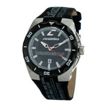 Мужские наручные часы с ремешком Мужские наручные часы с черным кожаным ремешком Chronotech CT7935M-12 ( 43 mm)
