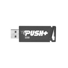 USB  флеш-накопители Patriot Memory Push+ USB флеш накопитель 32 GB USB тип-A 3.2 Gen 1 (3.1 Gen 1) Черный PSF32GPSHB32U
