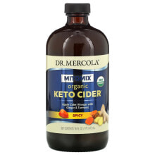 БАДы для похудения и контроля веса dr. Mercola, Organic Keto Cider, Spicy, 16 oz (473 ml)