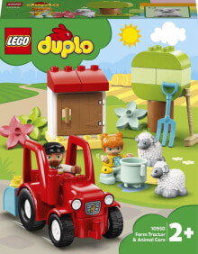Конструкторы LEGO Конструктор LEGO DUPLO 10950 Фермерский трактор и животные