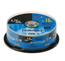 Диски и кассеты Intenso DVD+R 4.7GB, 16x 4,7 GB 25 шт 4111154