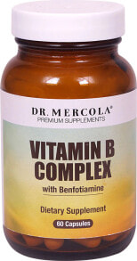 Витамины группы B Dr. Mercola Vitamin B Complex --Комплекс витаминов группы В - 60 Капсул