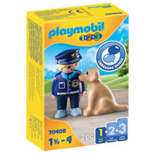 Детские игровые наборы и фигурки из дерева Игровой набор Полицейский с собакой Playmobil