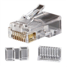 Компьютерные разъемы и переходники Модульный разъем для передачи данных Klein Tools RJ45 CAT6 VDV826-603 прозрачный
