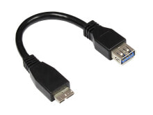 Компьютерные разъемы и переходники Alcasa 2711-OTG USB кабель 0,1 m 3.2 Gen 1 (3.1 Gen 1) Micro-USB B USB A Черный