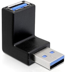Компьютерные разъемы и переходники DeLOCK USB 3.0 M/F Черный 65340