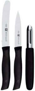 Кухонные ножи Zwilling knife set, 6 pieces, kitchen knives, blade length: 12 cm, stainless special steel/plastic handle, twin grip.