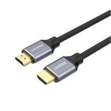 Компьютерные разъемы и переходники UNITEK C138W HDMI кабель 2 m HDMI Тип A (Стандарт) Черный, Серый