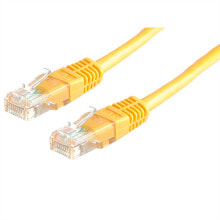Кабель-каналы ROLINE 21.15.0422 сетевой кабель 10 m Cat5e U/UTP (UTP) Желтый