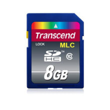 Карты памяти transcend 8GB SDHC Class 10 карта памяти Класс 10 TS8GSDHC10M