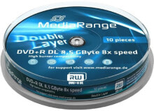 Диски и кассеты MediaRange MR466 чистый DVD 8,5 GB DVD+R DL 10 шт