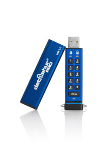 USB  флеш-накопители iStorage datAshur Pro USB флеш накопитель 16 GB USB тип-A 3.2 Gen 1 (3.1 Gen 1) Синий IS-FL-DA3-256-16