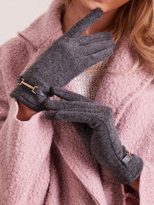 Женские перчатки и варежки женские перчатки трикотажные серые Factory Price