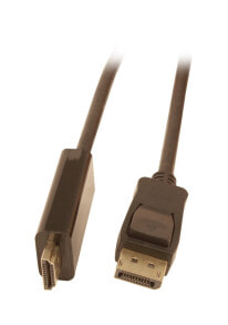Компьютерные разъемы и переходники synergy 21 S215658 видео кабель адаптер 2 m DisplayPort HDMI Черный