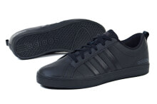 Мужские кроссовки Мужские кроссовки повседневные черные кожаные низкие демисезонные adidas B44869