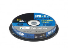 Диски и кассеты Intenso 1x10 DVD+R 8.5GB 8x Double Layer printable 8,5 GB DVD+R DL 10 шт 4381142