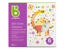Детские подгузники Подгузники Babyganics Skin Love, размер 6 - упаковка из 50