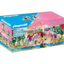 Детские игровые наборы и фигурки из дерева Игровой набор с элементами конструктора Playmobil Princess 70450 Уроки верховой езды