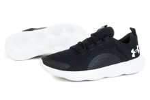 Мужская спортивная обувь для бега мужские кроссовки спортивные для бега черные текстильные низкие Under Armour	 3023639-001