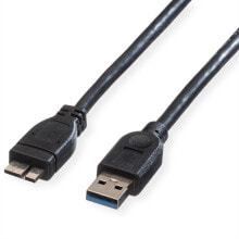 Компьютерные разъемы и переходники ROLINE 11.02.8874 USB кабель 2 m 3.2 Gen 1 (3.1 Gen 1) USB A Micro-USB A Черный