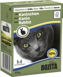 Влажный корм для кошек  	Bozita , кусочки с кроликом в соусе, 370 г