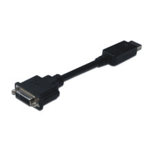 Компьютерные разъемы и переходники M-Cab 7003508 видео кабель адаптер 0,15 m DisplayPort DVI-I Черный