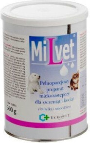 Витамины и добавки для кошек и собак eUROWET MILVET- PREP. MLEKOZASTĘPCZY 300g