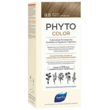 Краска для волос Phyto PhytoColor Permanent Hair Color No.9.8 Стойкая краска для волос без аммиака с растительными пигментами, оттенок очень светлый бежевый блонд 50 мл