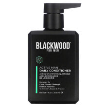 Воск и паста для укладки волос Blackwood For Men, Active Man, кондиционер для ежедневного использования, гвоздика, женьшень и японская свертия, 200 мл (7 жидк. Унций)