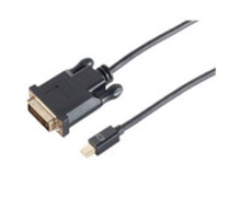 Компьютерные разъемы и переходники shiverpeaks BS10-55045 кабельный разъем/переходник Mini Displayport DVI-D Черный
