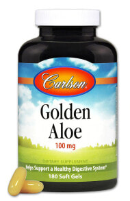 Carlson Golden Aloe Растительный экстракт алоэ вера 180 гелевых капсул