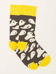Мужские носки Мужские носки высокие с принтом Factory Price WS-SR-5434-szary