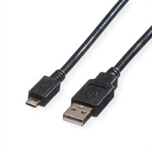 Кабель-каналы rOLINE 11.02.8755 USB кабель 3 m 2.0 USB A Micro-USB B Черный