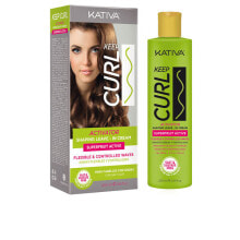 Гели и лосьоны для укладки волос Kativa Keep Curl Activator Несмываемый крем для кудрявых волос 200 мл