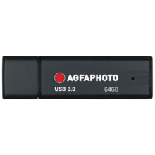 USB  флеш-накопители AgfaPhoto 10571 USB флеш накопитель 64 GB USB тип-A 3.2 Gen 1 (3.1 Gen 1) Черный