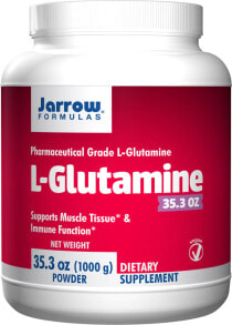 L-карнитин и L-глютамин Jarrow Formulas L-Glutamine L-Глютамин порошок для поддержки иммунитета и восстановлению и росту мышц  1 кг