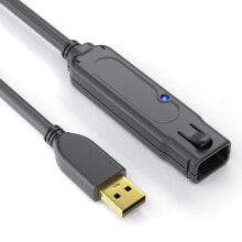 Компьютерные разъемы и переходники PureLink DS2100-240 USB кабель 24 m USB 2.0 USB A Черный