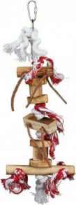 Игрушки для птиц и декор для клеток Trixie Wooden toy with thongs, 35 cm