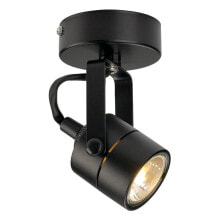 Споты с 1 плафоном SLV 132020 точечное освещение Облицованный точечный светильник Черный GU10 LED A++