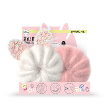 Резинки, ободки, повязки для волос hair band Sprunchie Easter Cotton Candy 2 pcs